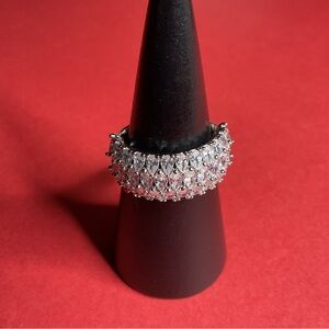 ⭐️Bomb Party RG99183 “A Show Stopping Beauty” CZ on Rhodium Size 10 Ring NWT